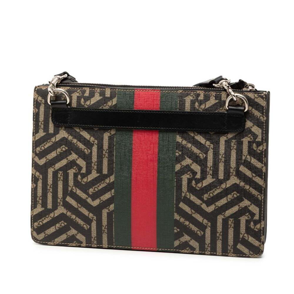 GUCCI Authentic Black Leather Shoulder Bag - Picture 2 of 6